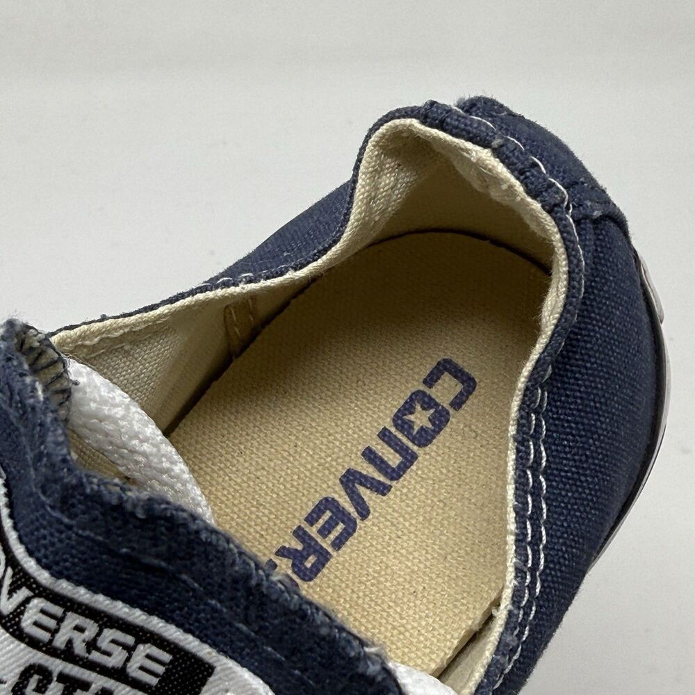 Converse All Star Sneakers Womens 6 Blue Canvas Low Top Retro Grunge Shoes - Picture 13 of 16